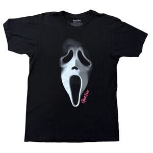 Scream Ghost Face horror black bio world t-shirt Size Medium
